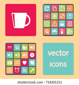 Flat icon. A cup.