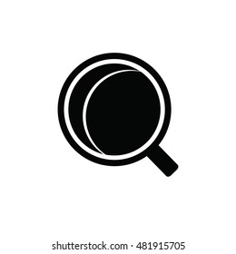 Flat icon of cup of coffee