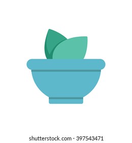 Flat Icon cup of herbal icon