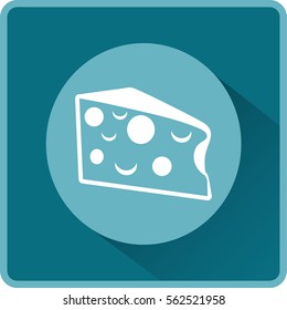 Flat icon. A cup with a hot drink. Tea or coffee.