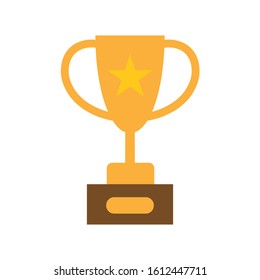 Flat Icon Icon Cup with white background