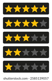 Flat icon of customer review isolated on white background.