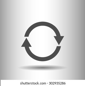 Flat icon of cycle