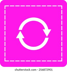 Flat icon of cyclic