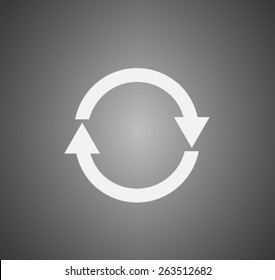 Flat icon of cyclic