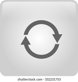 Flat icon of cyclic