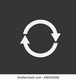 Flat icon of cyclic