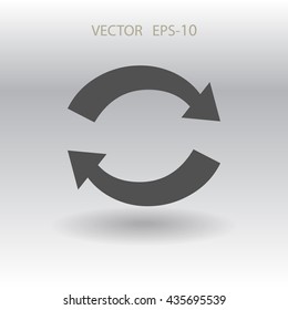 Icono plano de cíclico