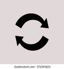 Flat icon of cyclic