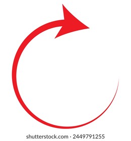 Icono plano de rotación cíclica, recurrencia de reciclaje, Renovación.