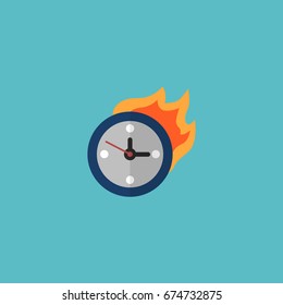 Flat Icon Deadline Element. Vector Illustration Of Flat Icon Limit  Isolated On Clean Background. Can Be Used As Time, Limit And Deadline Symbols.