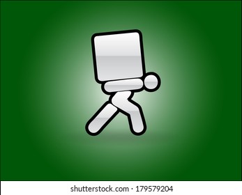 Flat icon of delivery