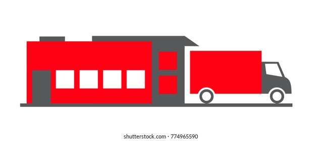 Flat icon delivery