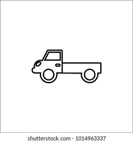 Flat icon. Delivery of purchases.