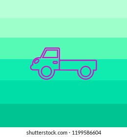 Flat icon. Delivery of purchases.
