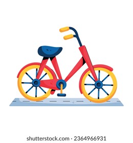 Flat icon depicting a racing cycle 