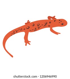 
A flat icon design of a agamidae lizard 
