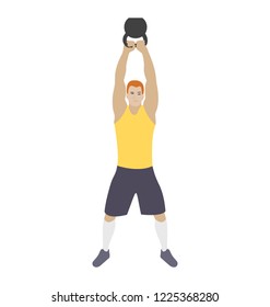 
Flat icon design of ball exercise 
