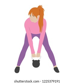 
Flat icon design of ball exercise 

