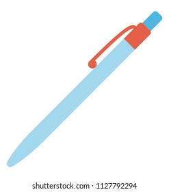 Flat icon design ballpoint for writing