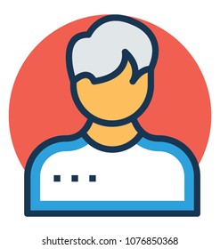 
Flat icon design of baseball player
