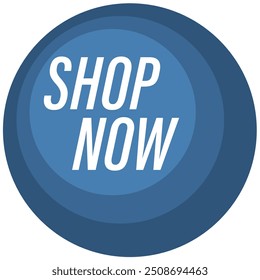 Diseño plano del icono, símbolo negro del color azul del Anuncio de compras