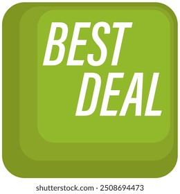design de ícone plano, símbolo de cor preta do banner de compras verde