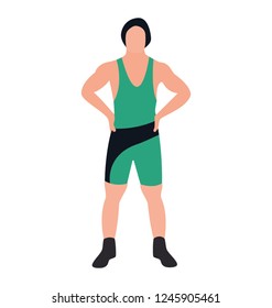 Flat icon design of boxing