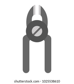 
Flat icon design of dental plier.
