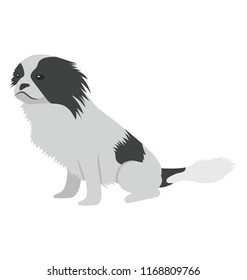 
Flat icon design of dog cartoon
