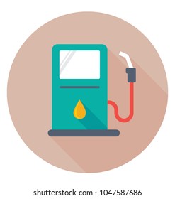 
A flat icon design of fuel pump
