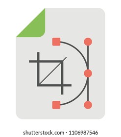 
Flat icon design of graphic file format
