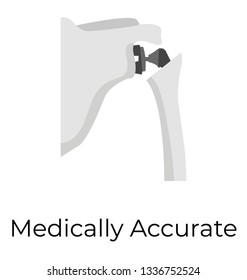 Flat icon design of human knee joints 