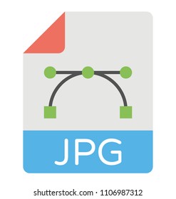 
Flat icon design of a jpg file
