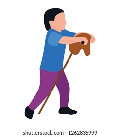 Flat icon design of kid toy 