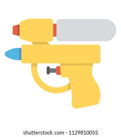 
Flat icon design of kids all time favorite toy gun
