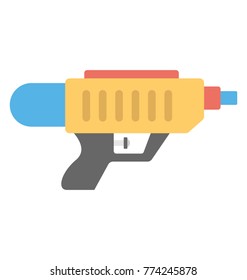 
Flat icon design of kids all time favorite toy gun
