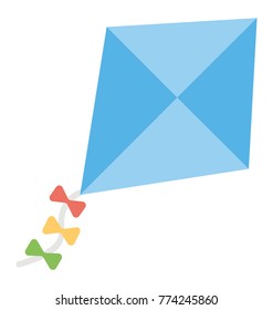 
Flat icon design of a kite

