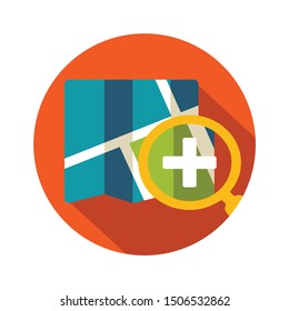 flat icon design - maps