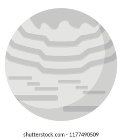 
Flat icon design of mars planet
