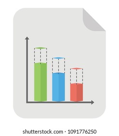
Flat icon design of modern infographics
