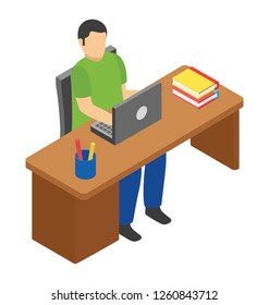 Flat icon design of online searching