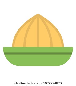 
Flat icon design of orange juice extractor 
