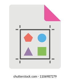 
Flat icon design of a portable network graphic
