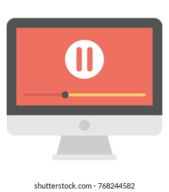 
Flat icon design of post production filming concept
