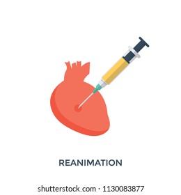 
Flat icon design of reanimation
