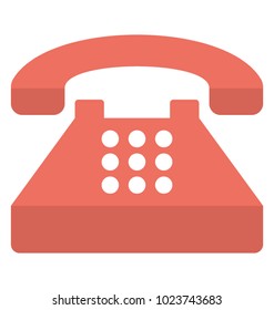 
Flat icon design of a retro phone
