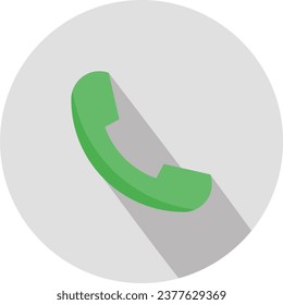 flat icon design of ringing telephone sign