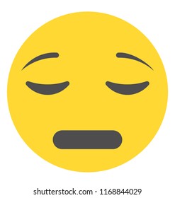 
flat icon design of sad emoji
