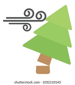
Flat icon design of severe weather
